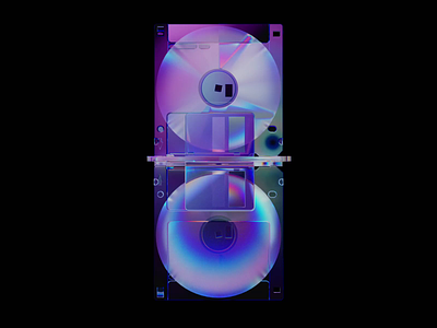 Dispersive Floppy Disks 3d ai animation artdirection artlebedev branding design disk dispersion figma floppy future glass loop motion motion graphics ui uidesign webdesign website