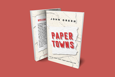 "Paper Towns" Redesign book book binding book covers book design books computer design editorial design graphic design illustration john green novel novel design novels page design page layout paper towns print typography vector