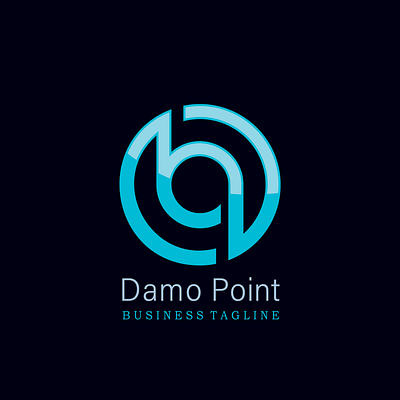 This is a logo Damo point. branding graphic design logo motion graphics