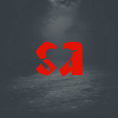 SA + Heart concept app branding design graphic design illustration logo typography ui ux vector