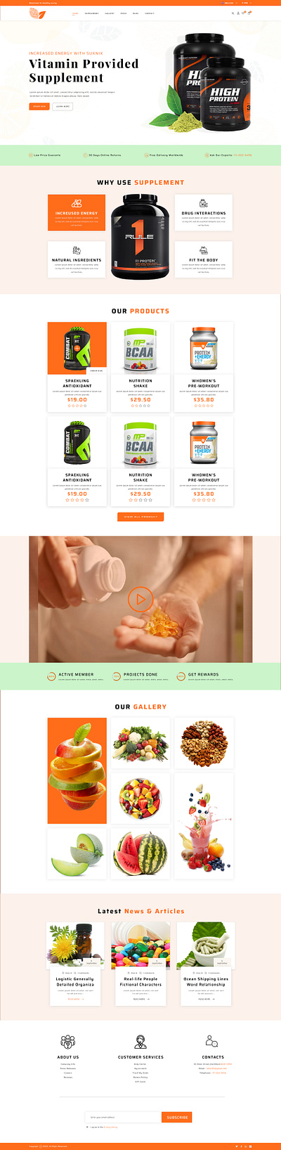 Supplement Template branding graphic design supplement ui uiux