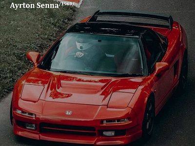 Ayrton Senna - poster - HONDA NSX by FLIN on Dribbble