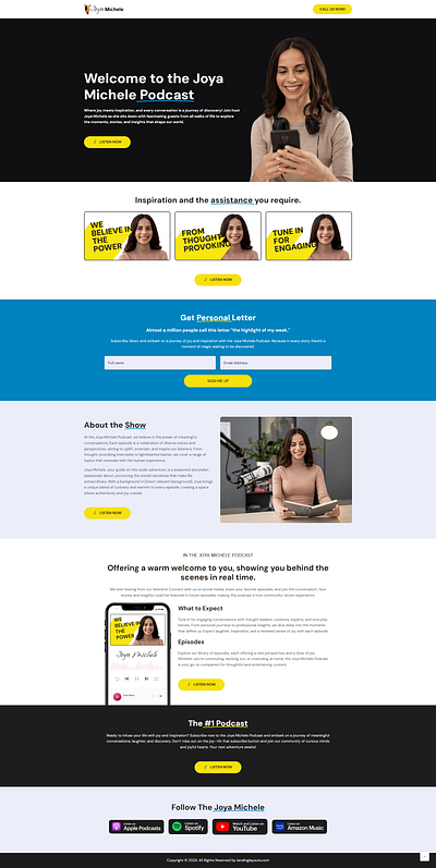 Best Podcasting Lead Generation Landing Page design landing page lead generation template wordpress
