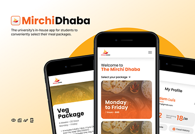 MirchiDhaba - Food Ordering App figma food app ui design food ordering app screens design u design ui uiux user interface ux case study