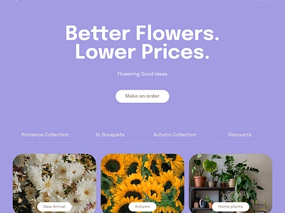 Flowers Shop Web Site Design: Landing Page / News Page UI appdesign dailyui design designinspiration figma graphicdesign interface photoshop uidesigner uitrends uiux userexperience userinterface uxdesign uxdesugner uxigers webdesign webdesigner