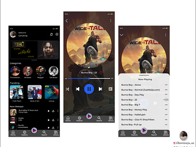 Music Player Interface app dail dailyui figma ui