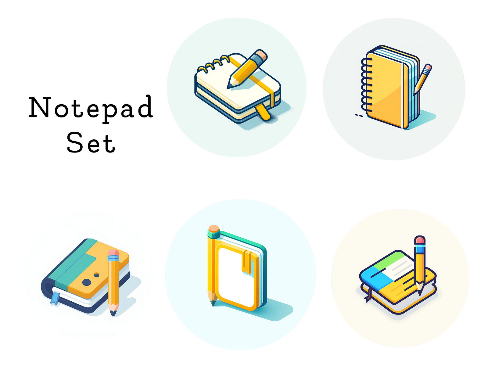 Notepad set by Albert Barzaga on Dribbble