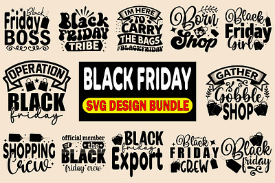 Black Friday Svg Design Bundle black african