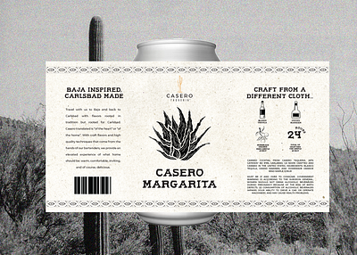 Canned Margarita Design branding can design graphic design illustration label design