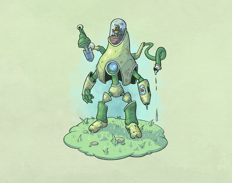 CROPBOT 3.0 - Robot Gardener Character Design Challenge by MEANDI on ...
