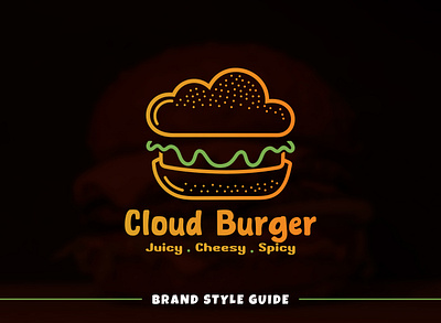 Cloud Burger brand identity branding burgerology burgers cheese cheesy design dominos graphic design illustration junkfood kfc letsgroit logo logo design logotype restaurants spicy spicyfood visual identity
