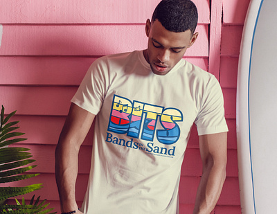 Bands in the Sand (BITS) Retail T-Shirt environmental graphic design nonprofit shirt typography water