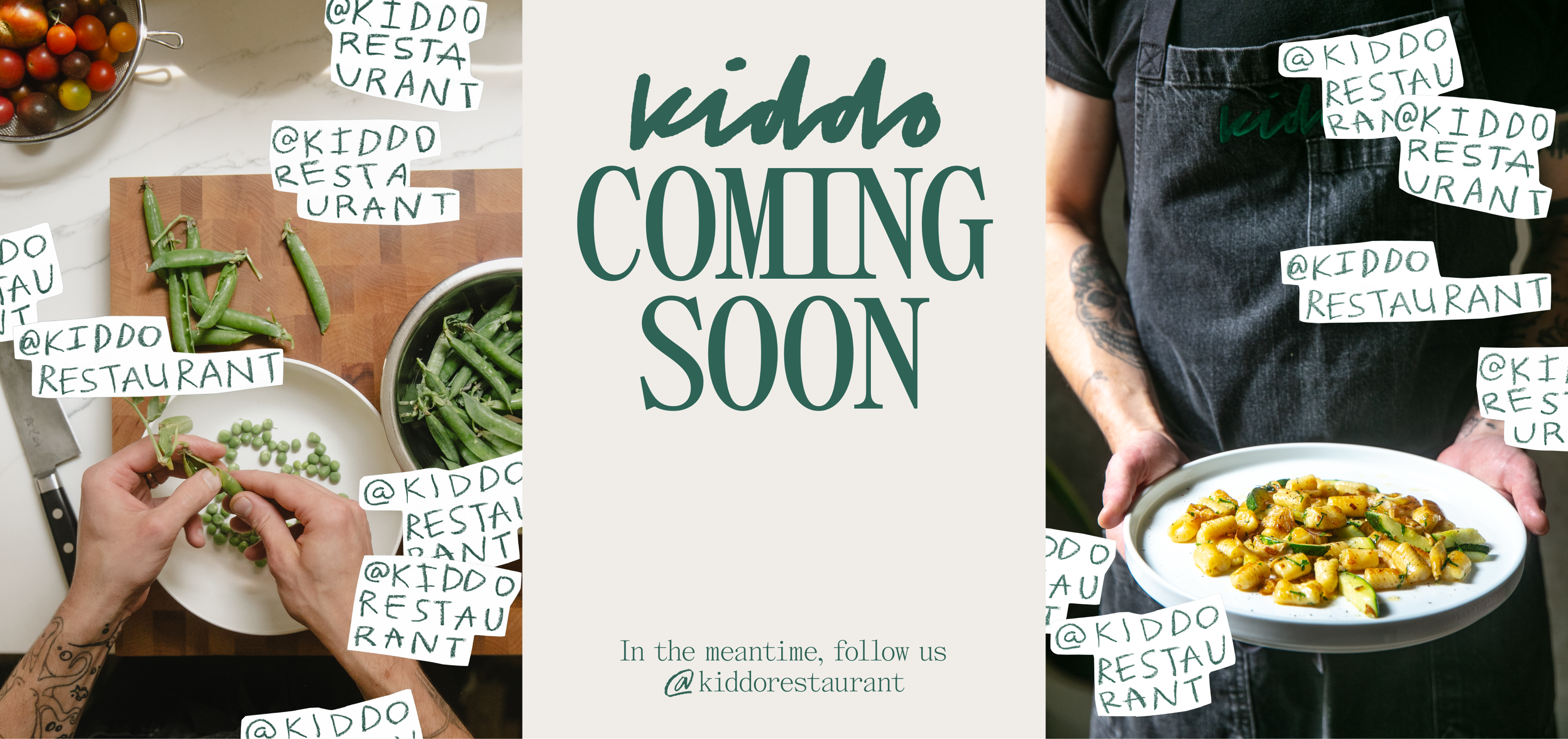 Kiddo Restaurant branding branding design debut graphic design illustration logo philadelphia restaurant restaurant branding wheatpaste