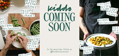 Kiddo Restaurant branding branding design debut graphic design illustration logo philadelphia restaurant restaurant branding wheatpaste