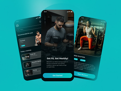 Workout App Design animation app apps design design exercise app design mobile app product design saas trend apps ui uiux ux workout workout app workout app design zym app zym app design