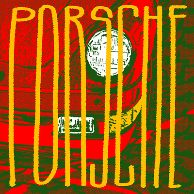 Porsche Typography branding design drawn graphic design grunge handdrawn illustration logo sports typ type typography vintage