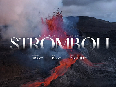 The Power of Volcanos animation design graphic design typography ui ux website