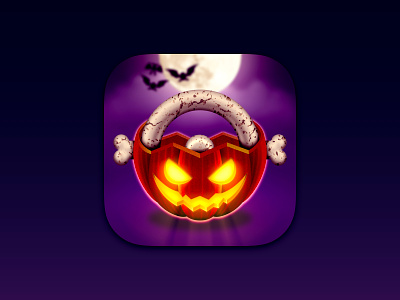 Dex App Icon app app icon halloween icon icons ios madewithsketch pumpkin spooky
