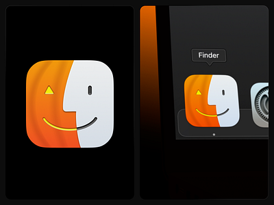 Seasonal Finder icons? 🎃 app app icon apple finder graphic design halloween icon icons mac pumpkin