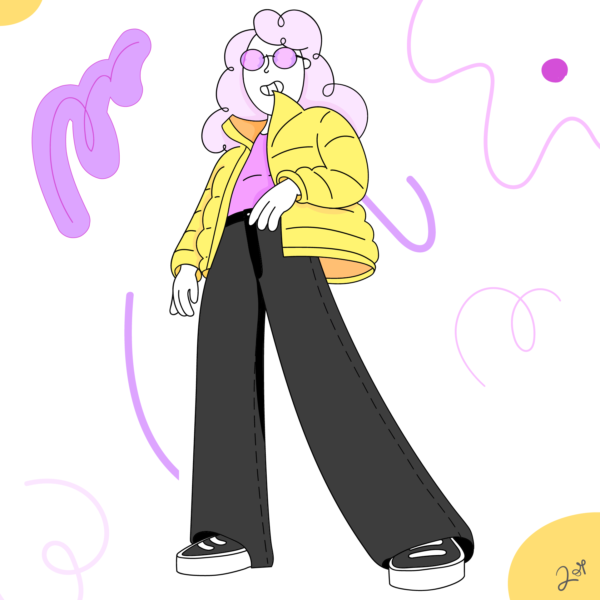 Neon Vibes graphic design illustration