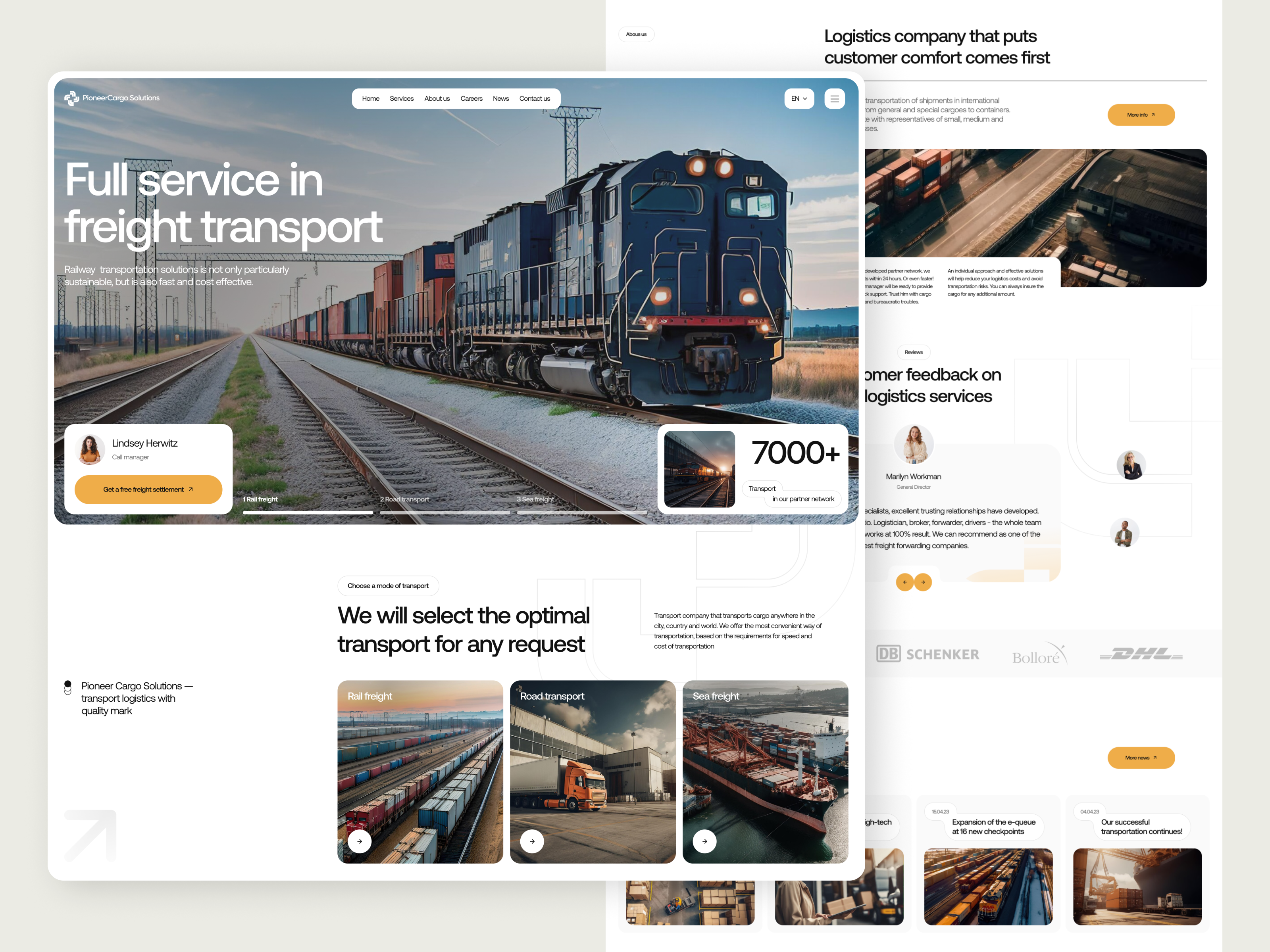 Pioneer Cargo Solutions - freight transport logistics website business cargo delivery freight cargo logistics logistics services logistics support maritime logistics ship shipping start up supply chain tracking train transit transport transportation