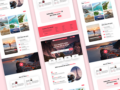 Travel Agency Landing Page Website Design! dribbble figma graphic design landing page landing page design tour tourism travel travel agency travel website ui ui design uiux user experience user interface ux ux design web website website design