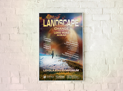 Landscape: Loyola University Maryland Humanities Symposium Brand climate graphic design illustration nonprofit university