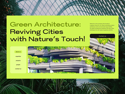 Architectural website concept architect architecture architecture website green architecture ui web web design website website design