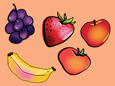 Pop Art Fruit illustration