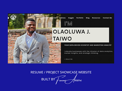 Resume/Project Showcase Website Build branding design ui website design website development wordpress website