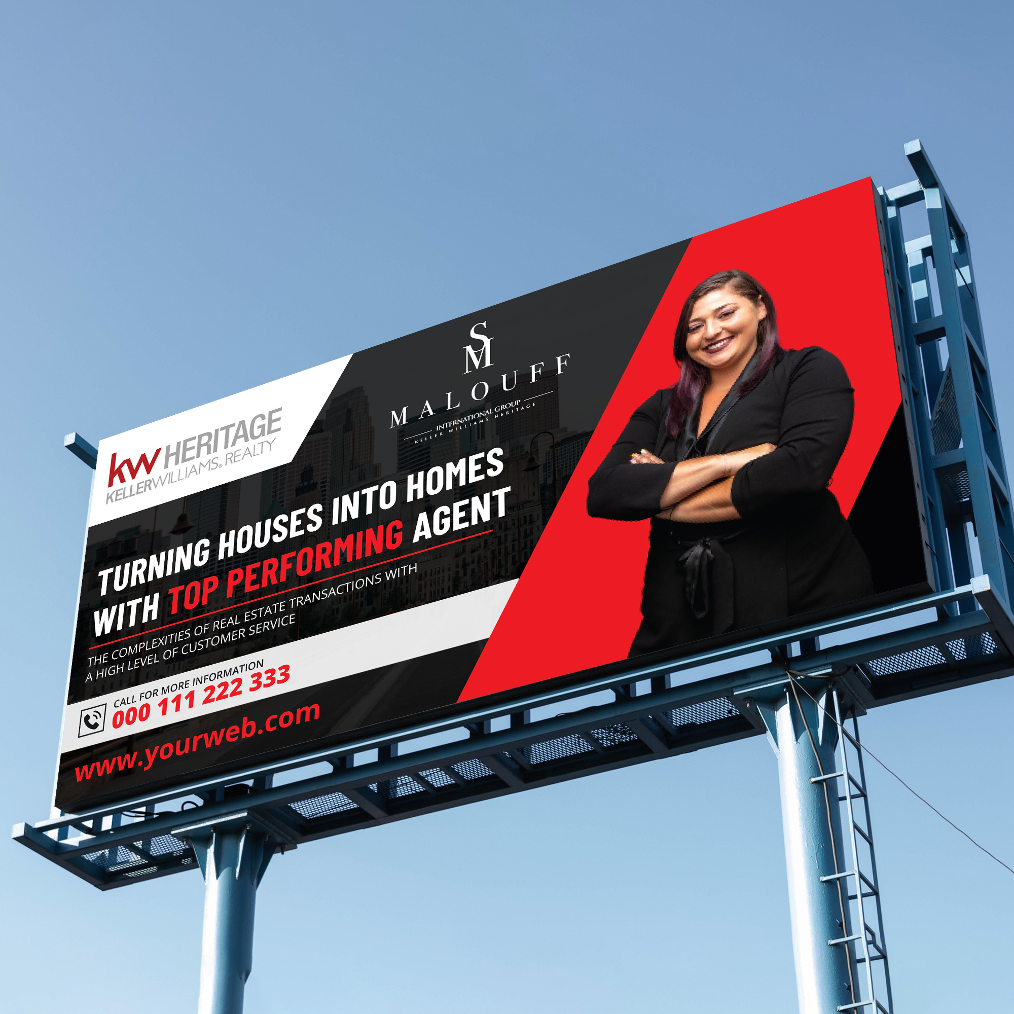REALESTATE AGENT BILLBOARD DESIGN by Rifat Hossain on Dribbble
