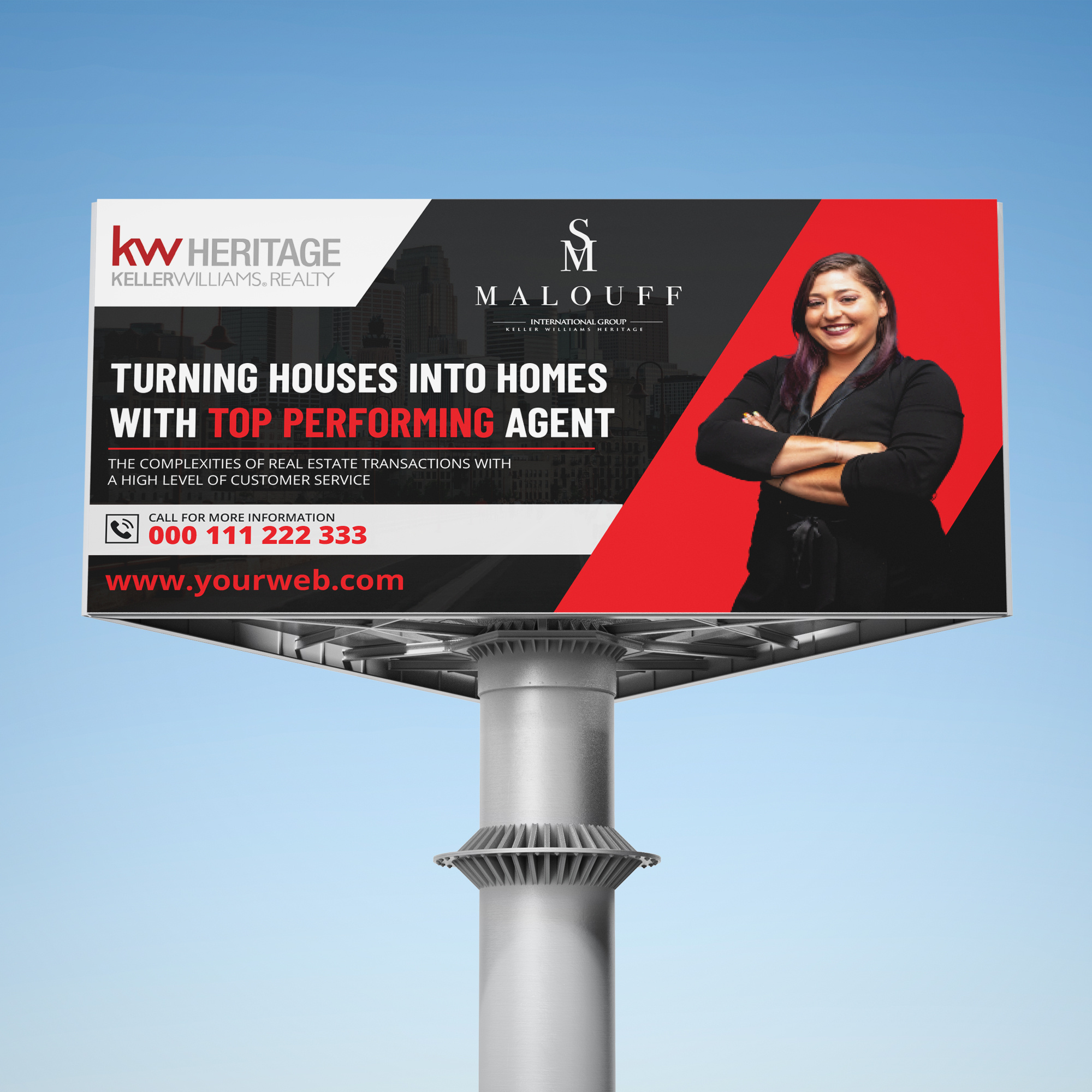 REALESTATE AGENT BILLBOARD DESIGN by Rifat Hossain on Dribbble