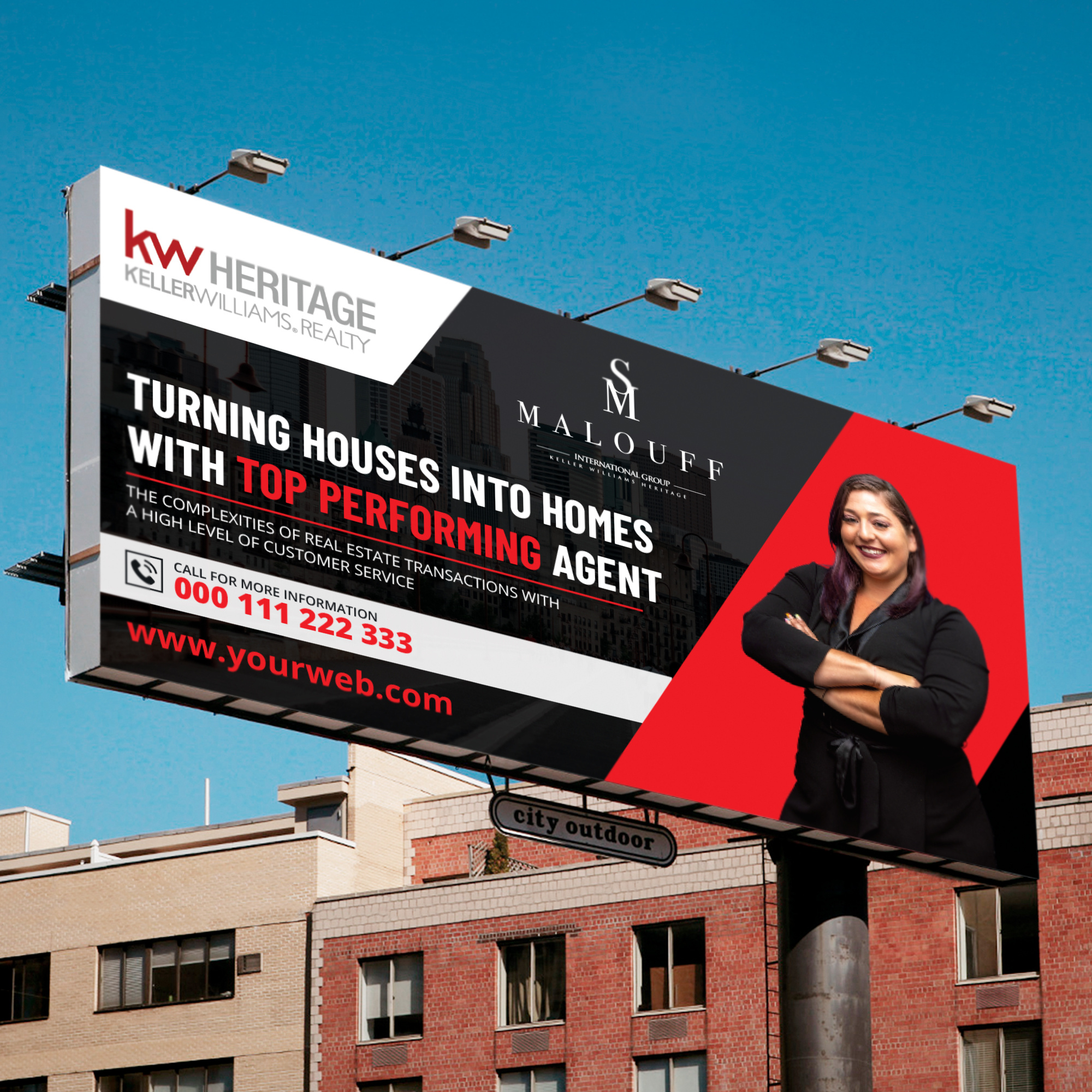 REALESTATE AGENT BILLBOARD DESIGN by Rifat Hossain on Dribbble