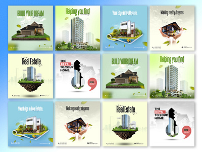 Social Media Design | Real-estate Agency Banner Design banner design graphic design real estate social media design