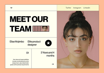 Team page for a web agency branding design graphic design illustration logo minimal typography ui ux vector