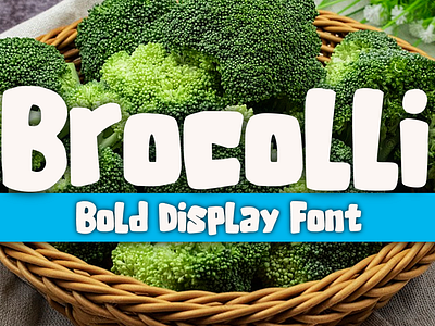 Brocolli Font cartoon comic design display font font font design graphic graphic design hand drawn font hand drawn type hand lettering handwritten headline lettering logotype text type design typeface typeface design typography