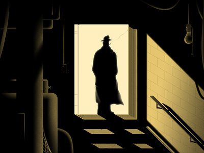 For One Write, Crime Is A 'Window' Into Society art design editorial illustration illustration metaphor narrative poster