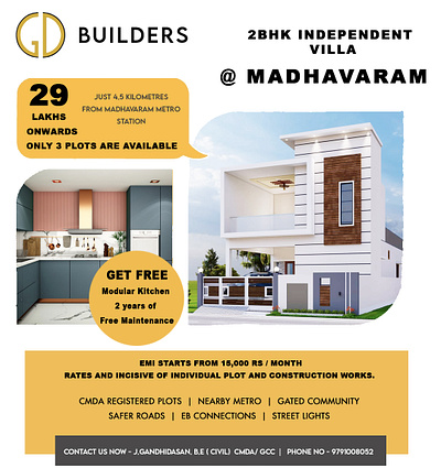 Poster Design for GD Constructions branding graphic design illustration posterdesign