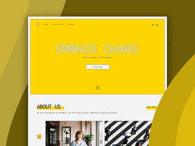 Creative Agency Landing Page Website Design