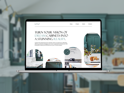 Website for the sale of cabinets branding graphic design shot ui ux