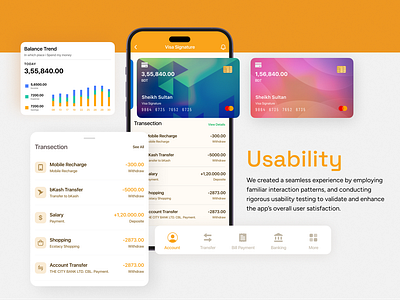 EBL Skybanking account banance banking case study design history landing page transection transfer ui user experience ux visual