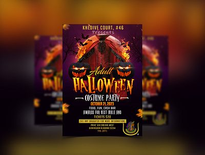 Halloween Flyer Design banner ads facebook post flyer design graphic design halloween flyer
