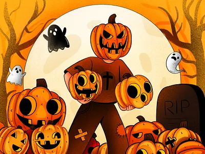 Halloween 🎃 👻 illustration digital art flat vector halloween illustration spooky