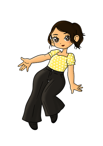 Chibi Style Character Art design graphic design illustration