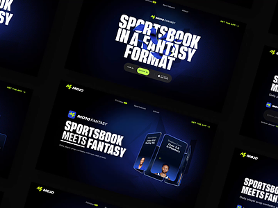 Mojo - Fantasy ( Design + Webflow ) 3d animations betting branding clean design fantasy football sports ui web webflow website