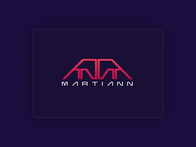 Martiann Logo Concept aliens brand identity branding futuristic gaming gaming accessories geometric graphic design illustration logo mars mars rover martian mount olympus space typography