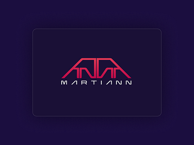 Martiann Logo Concept aliens brand identity branding futuristic gaming gaming accessories geometric graphic design illustration logo mars mars rover martian mount olympus space typography