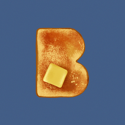 B is For b bread butter graphic design illustration letter