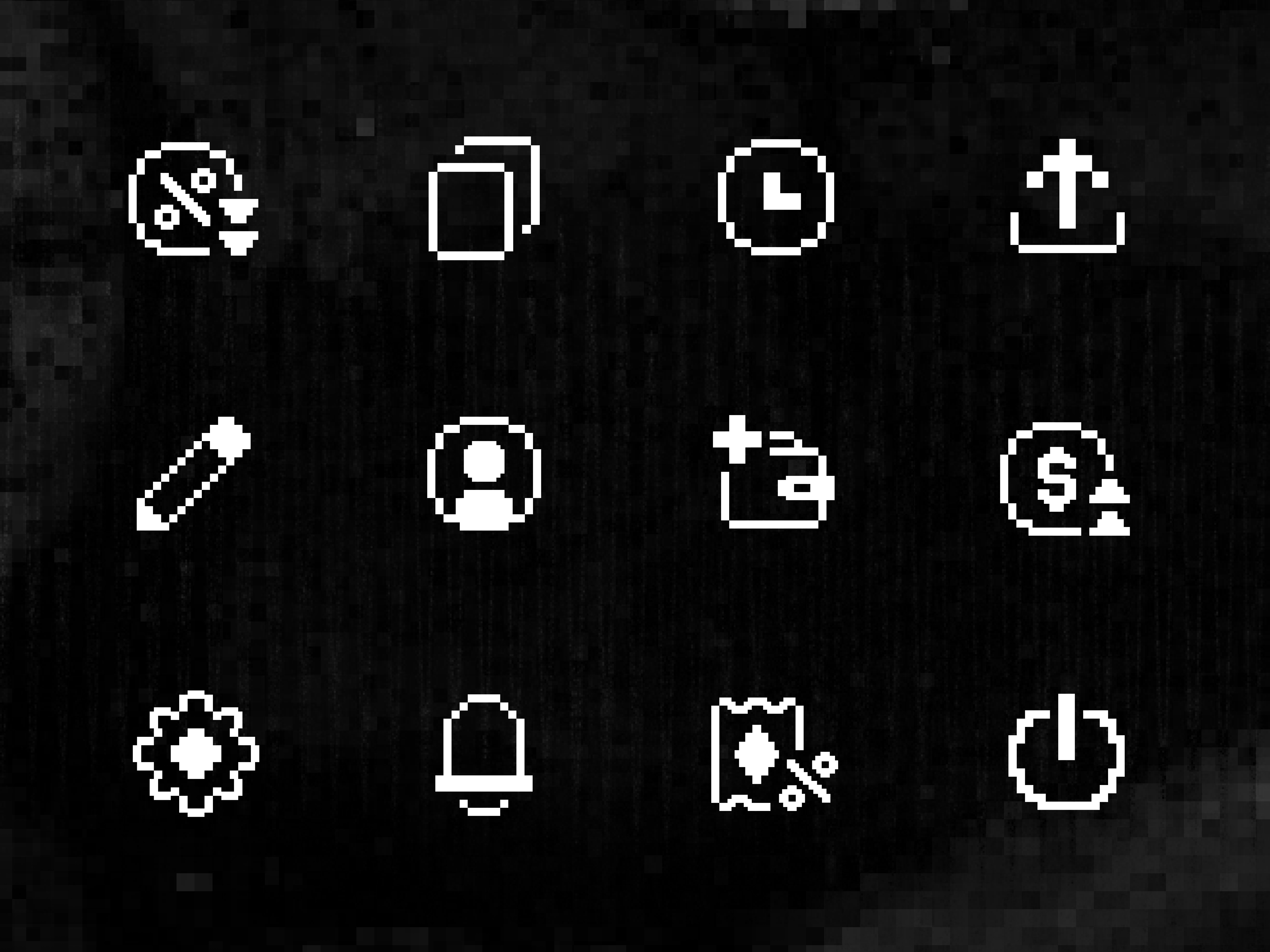 Babylon 7: interface icons art babylon7 branding cyber design digital graphicdesign icons illustration interfaceicons pixel ui