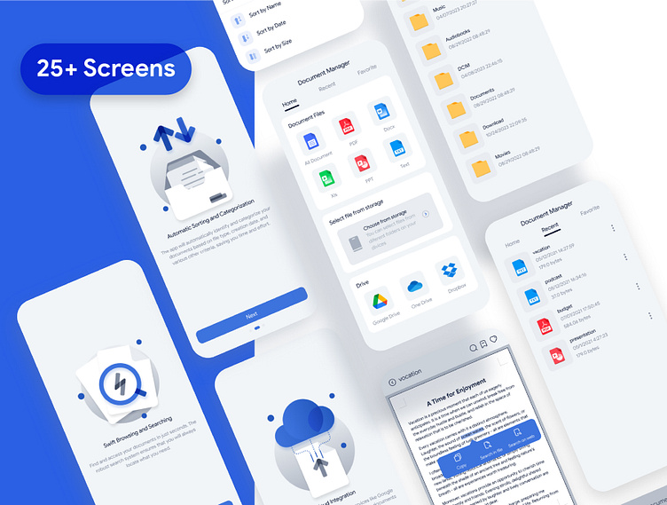 Document Manager UI Kit Design by PHONG LE (plexel) on Dribbble